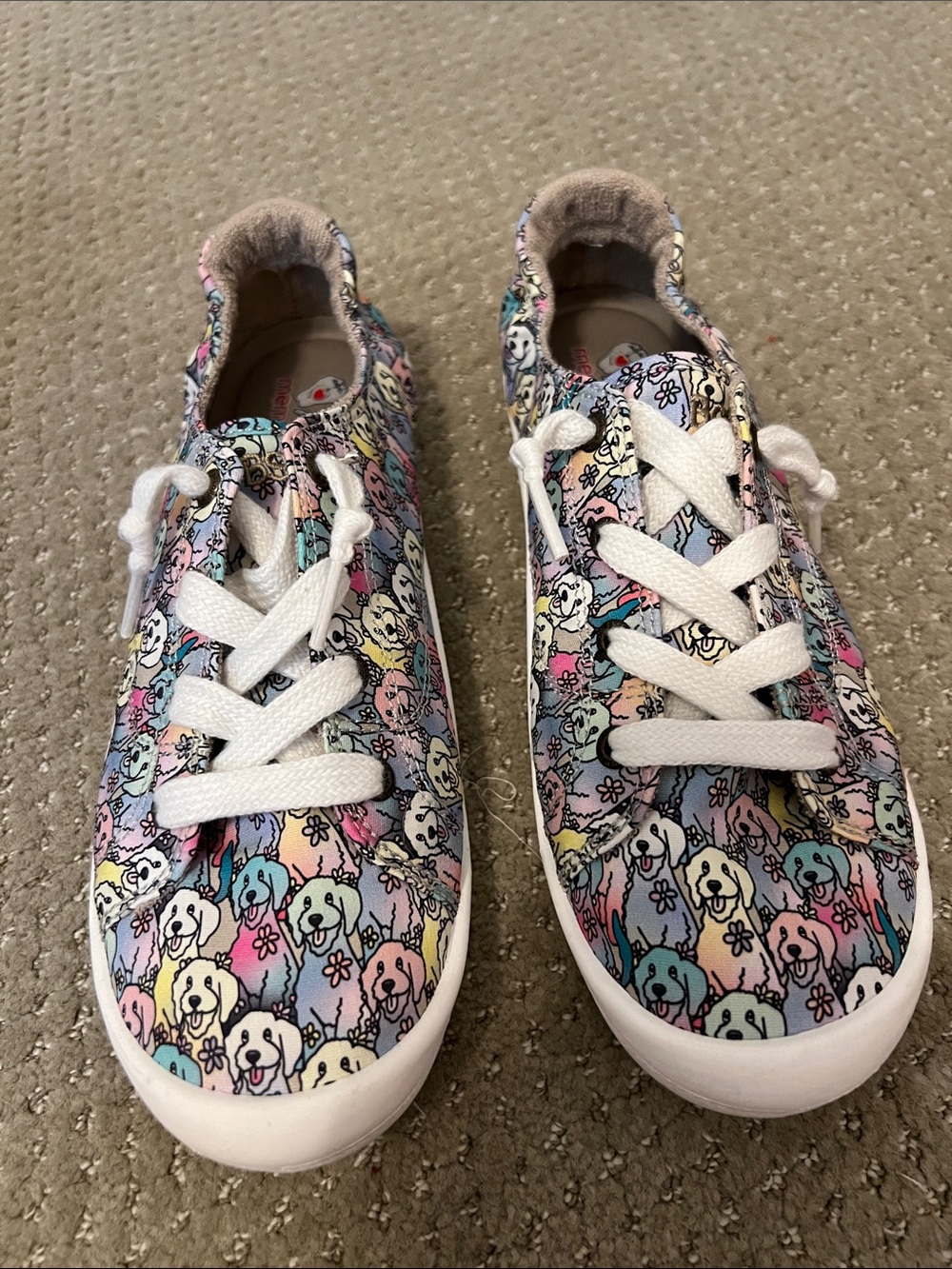 Women’s Multicolor Skechers 
 Canvas Sneakers - White Laces